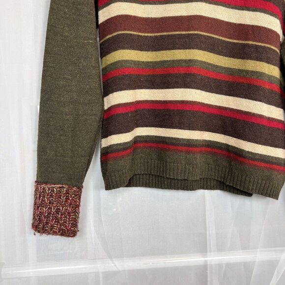 vintage Norton Mcnaughton wool blend Small striped sweater retro artsy - Picture 5 of 9